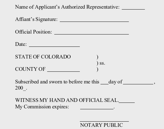 Application Form